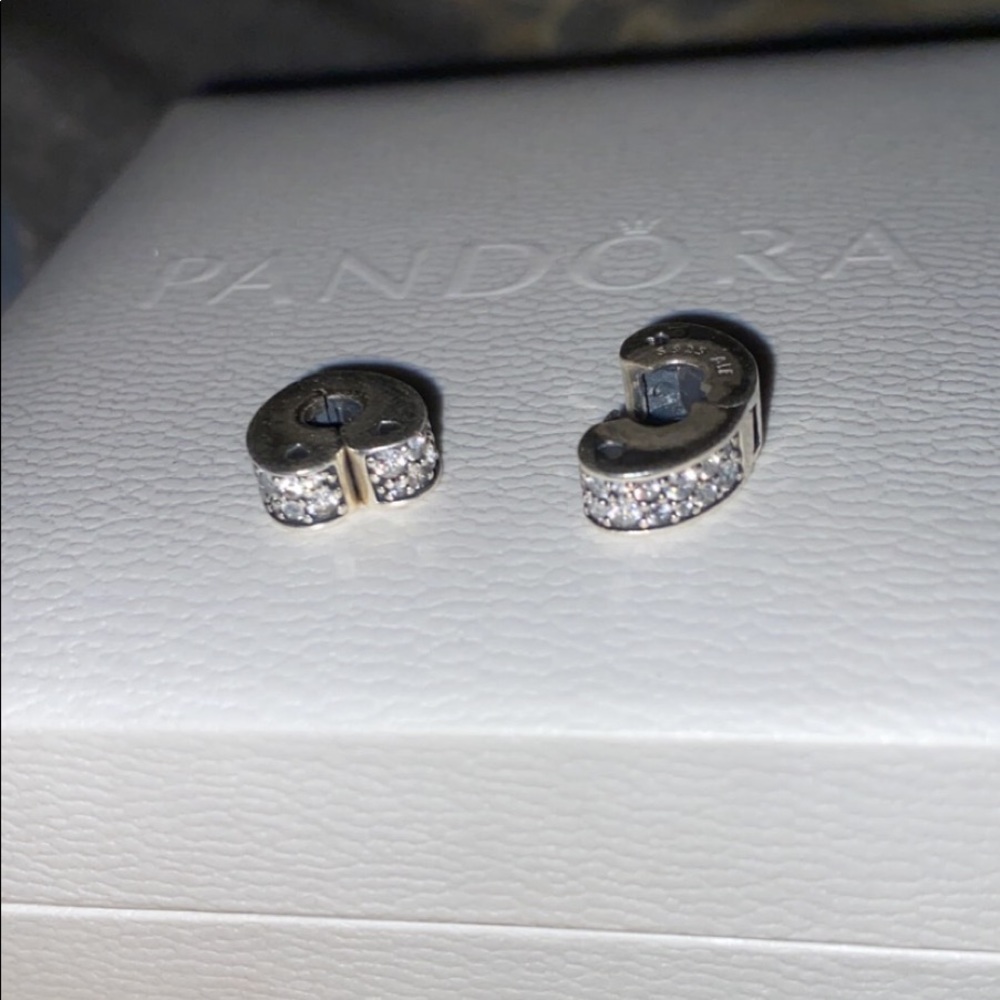 Pandora end clasps, dazzling heart.